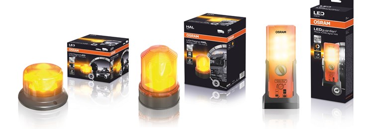 OSRAM TRUCK FLARE helps to warn drivers of dangerous situations